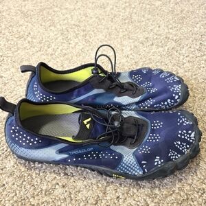 Troadlop Barefoot Shoes‎ Mens Size 46 Quick Dry Hiking Gray Navy Lace Up Comfort